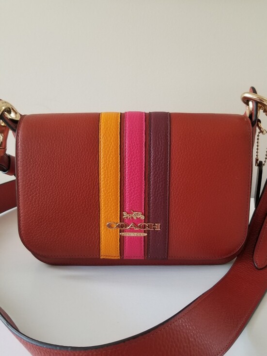 Coach Handbags - Coach Jes Messenger Bag Varsity Stripe Crossbody